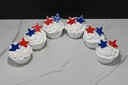 4th of July Frosted Cupcakes (Set of 6)