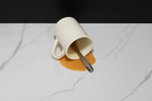 Spilled Coffee Mug with Spoon-2