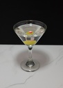 Martini Glass with Olive