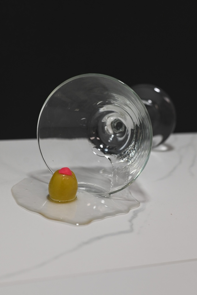 Spilled Martini Glass