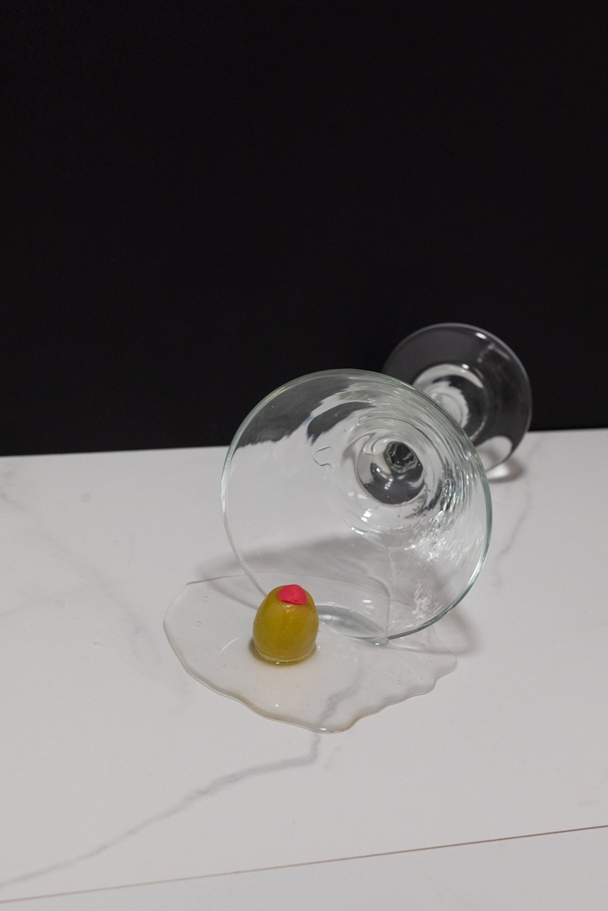 Spilled Martini Glass