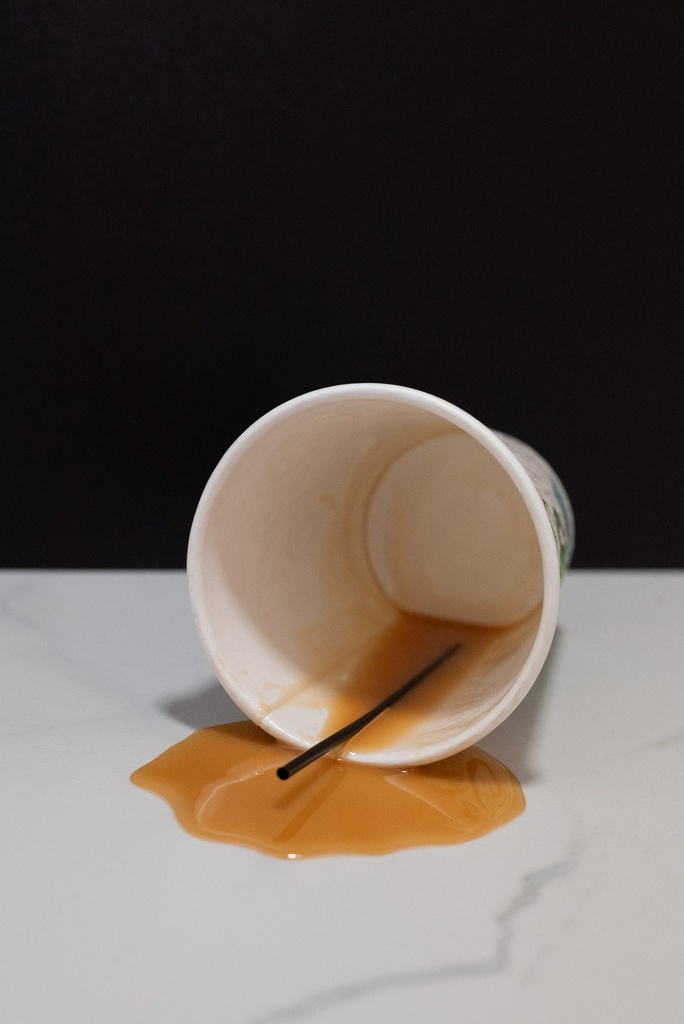 Spilled To Go Coffee