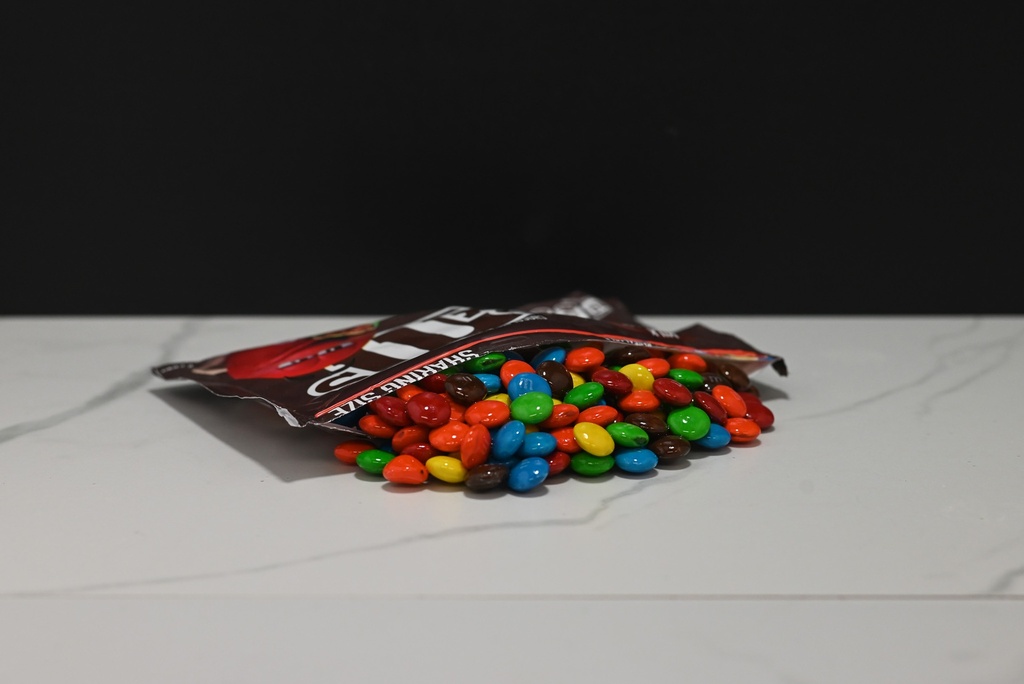 Spilled Large Bag of M&M's