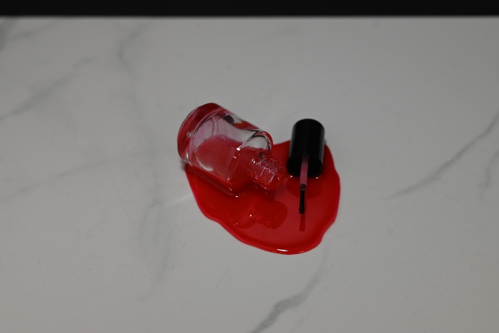 Spilled Red Nail Polish