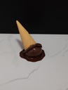Melting Chocolate Ice Cream Cone