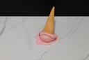 Melting Strawberry Ice Cream Cone