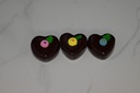 Chocolate Heart Petit Fours (Set of 3)