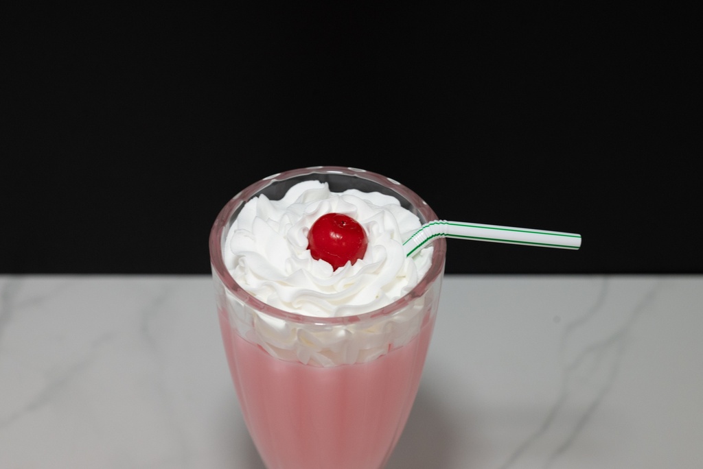 Strawberry Milkshake with Cherry