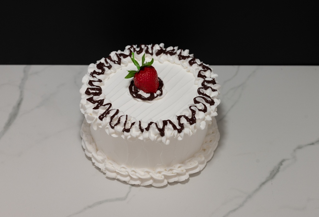 Small Vanilla Frosted Cake