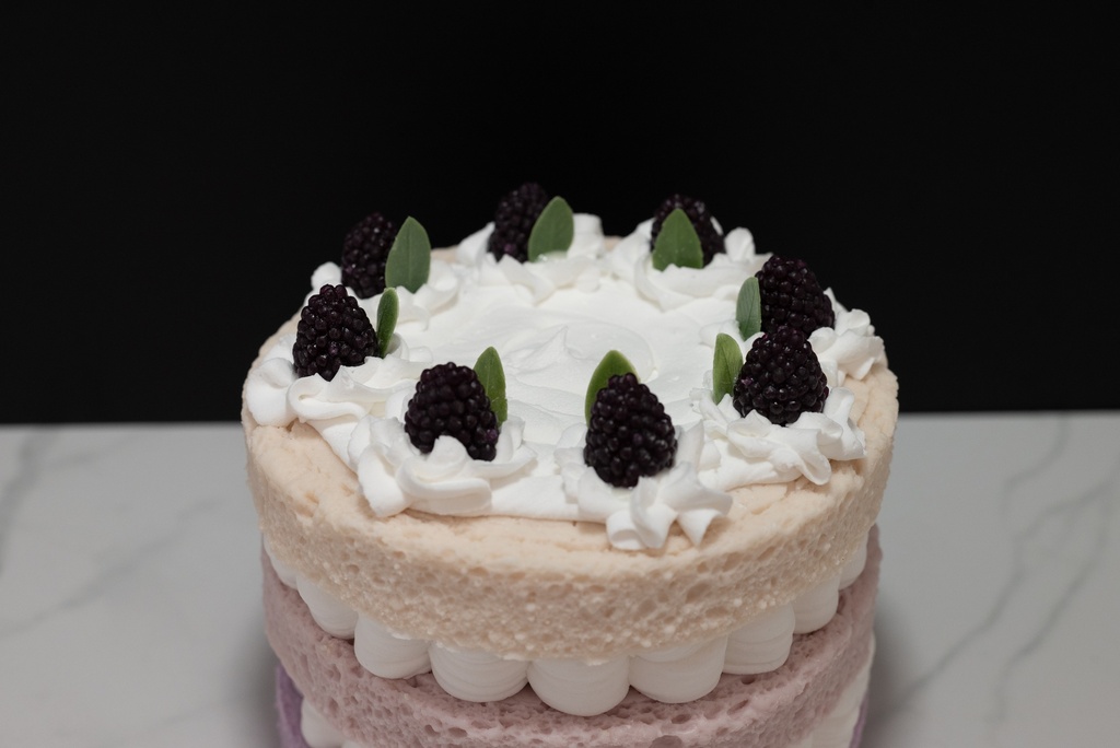 Triple Layer Blackberry Cake