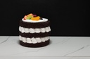Triple Layer Chocolate Cake Topped with Fruit