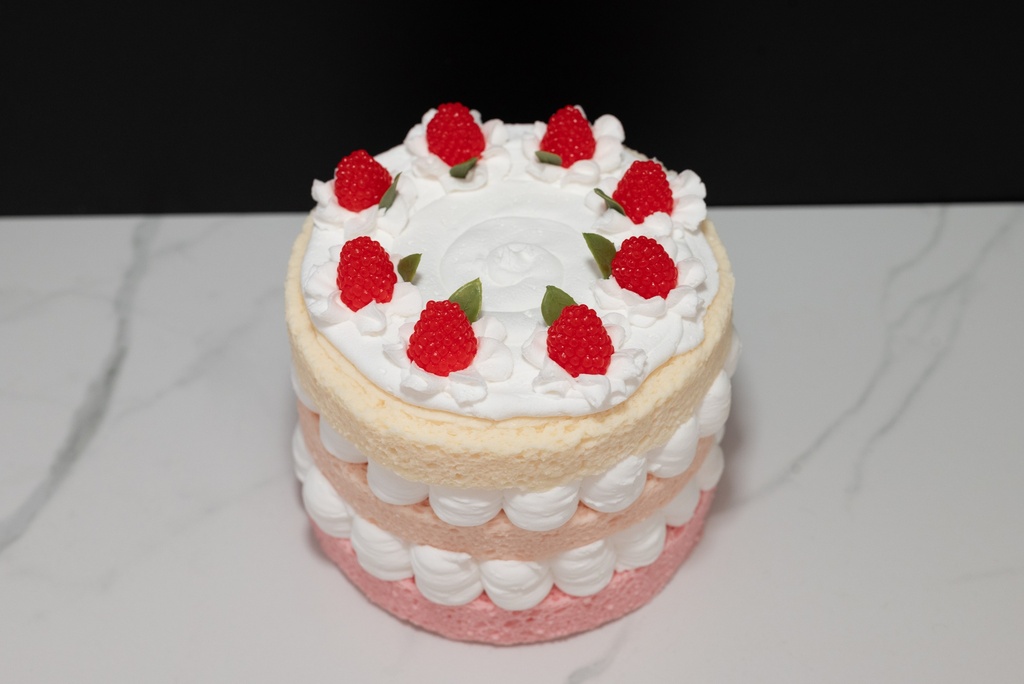 Triple Layer Raspberry Cake