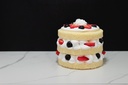 Triple Layer Vanilla Cake with Berries