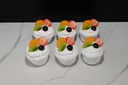 Frosted Vanilla Cupcakes with Fruit (Set of 6)