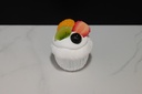 Frosted Vanilla Cupcakes with Fruit (Set of 6)
