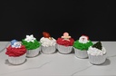 Large Christmas Cupcakes (Set of 6)