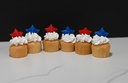 Mini 4th of July Cupcakes (Set of 6)