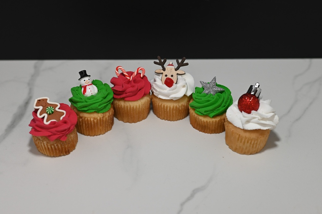 Mini Christmas Cupcakes (Set of 6)