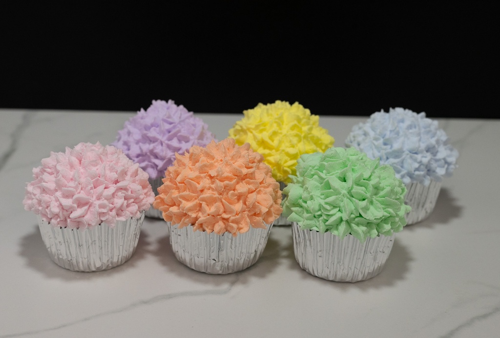 Pastel Frosted Cupcakes (Set of 6)