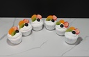 Vanilla Cupcakes Topped with Fruit