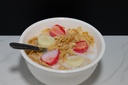 Cereal Bowl - Cornflakes with Strawberries and Bananas