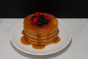 Plate of Mini Pancakes with Fruit
