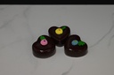 Chocolate Heart Petit Fours (Set of 3)