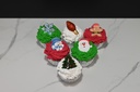 Large Christmas Cupcakes (Set of 6)