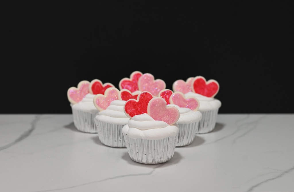Large Valentine Cupcakes (Set of 6)