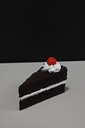 Layered Chocolate Cake Slice with Cherry