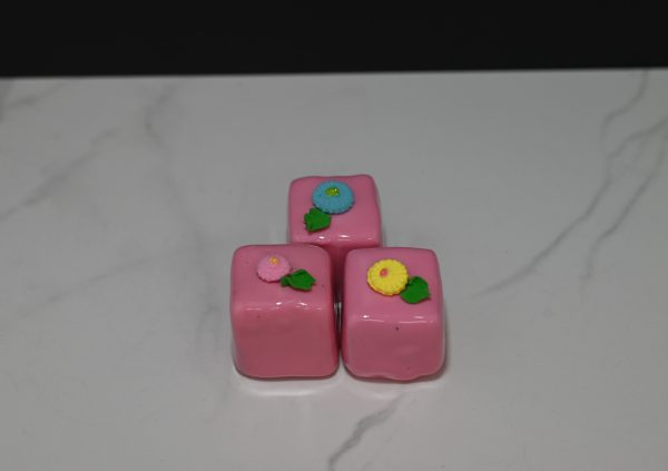 Pink Petit Fours (Set of 3)