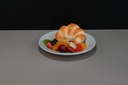 Plated Croissant with Fruit