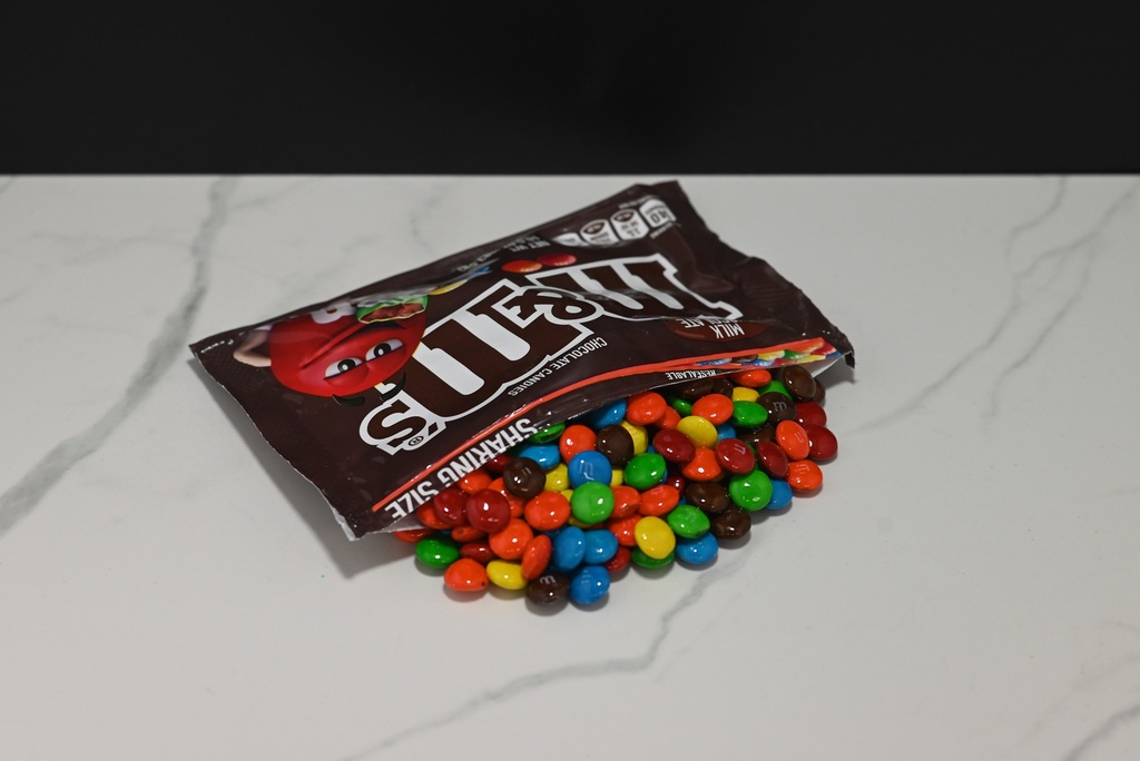 Spilled Large Bag of M&M's