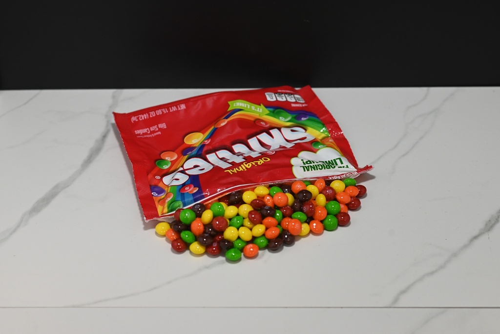 Spilled Large Bag of Skittles