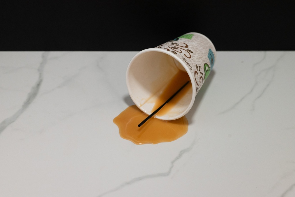 Spilled To Go Coffee