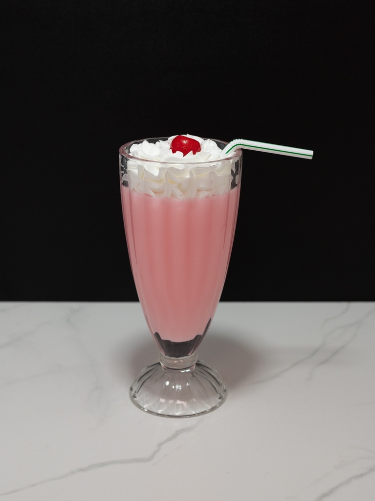 Strawberry Milkshake with Cherry
