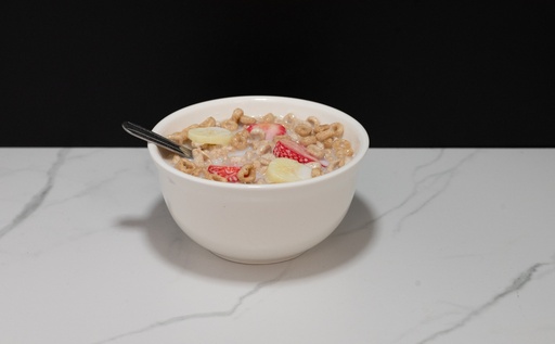 [606-SB] Cereal Bowl - Cheerios with Strawberries and Bananas
