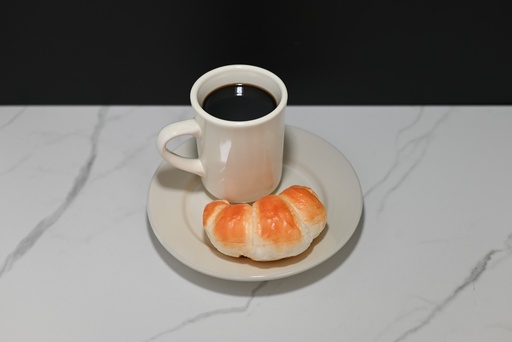 [618] Cup of Coffee with Croissant
