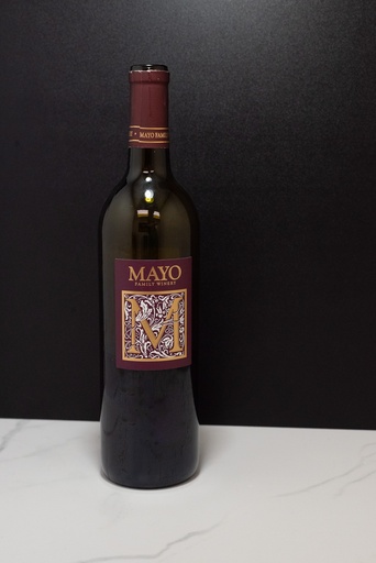 [1010] Half Filled Red Wine Bottle