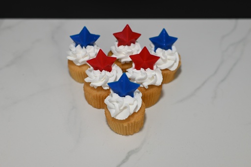 [331] Mini 4th of July Cupcakes (Set of 6)