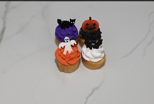 [767] Mini Halloween Cupcakes (Set of 4)