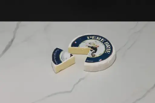 [988] Pere Brie Cheese Round with Wedge