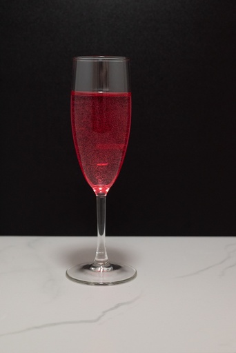 [590] Pink Champagne Glass