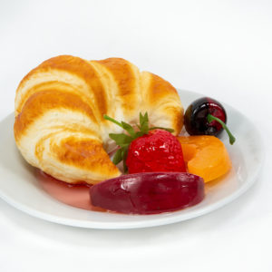 Fake Croissant with Fruit