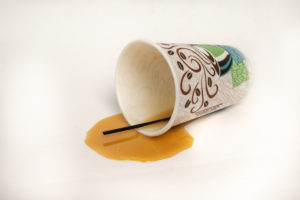 Spilled coffee