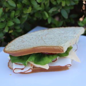 fake turkey sandwich