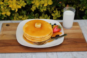 Fake Pancakes with Fruit