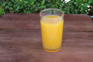 FAKE ORANGE JUICE GLASS 531