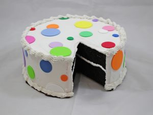 Polka Dot Cake Without Slice