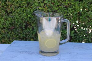 fake lemonade pitcher